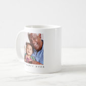 Mug Best Poppy Ever Two Photo Personalized Grandfather (Devant gauche)