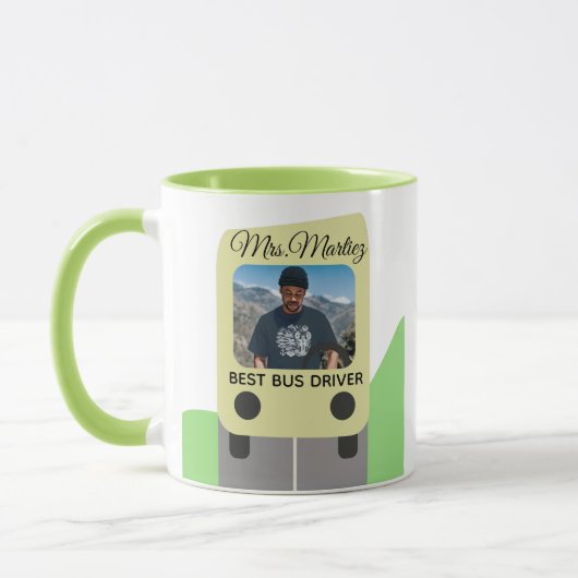 Mug Best School Bus Driver Photo Gifts  (Gauche)