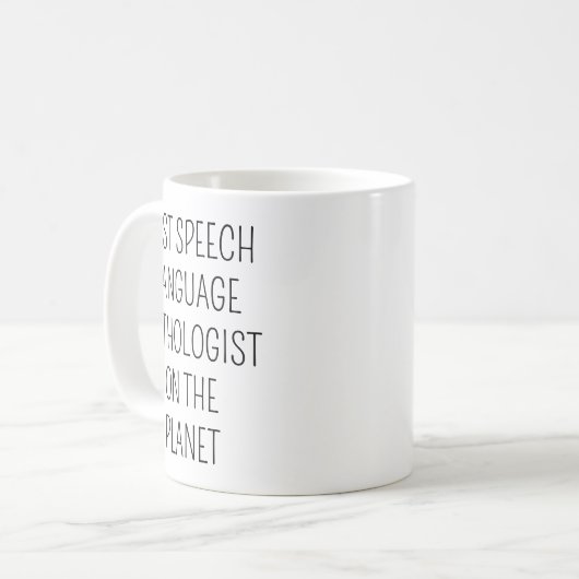 Mug Best Speech Language Pathologist/Speech Therapist (Devant gauche)