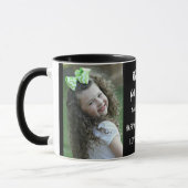 Mug Best StepPapa Happy Fête des pères 2 Photo Collage (Gauche)