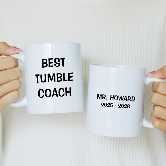 Mug Best Tumble Coach with Name
