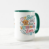 Mug Best Veterinarian Ever | Vet Appreciation Doctor’s (Devant droit)