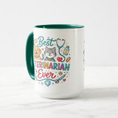 Mug Best Veterinarian Ever | Vet Appreciation Doctor’s (Devant gauche)