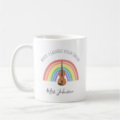 Mug Best Violin Teacher Rainbow Music Thank you Gift (Gauche)