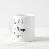 Mug Best Your Name Jamais Typographie Script (Devant gauche)