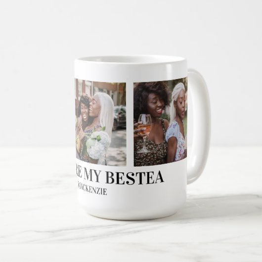 Mug Bestea personnalisé (meilleure amie + thé) texte 3 (Devant droit)