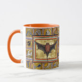 MUG BESTIAIRE MÉDIÉVAL, BAT VOL, ANIMAUX FORESTIERS (Gauche)