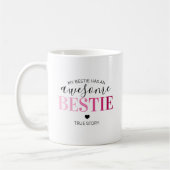 Mug Bestie génial | Les meilleurs amis roses (Gauche)