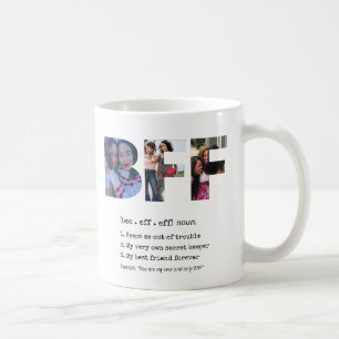 Mug Bestie personnalisée BFF Best Friends Photo Colla