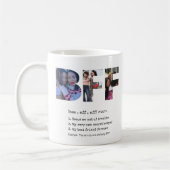 Mug Bestie personnalisée BFF Best Friends Photo Collag (Gauche)
