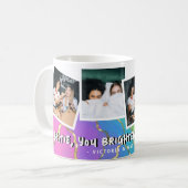 Mug Bestie 'You Brighup My Life' Rainbow Photo (Devant gauche)