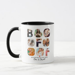 Mug Besties Cadeau BFF Photo Collage Personnalisé Cute
