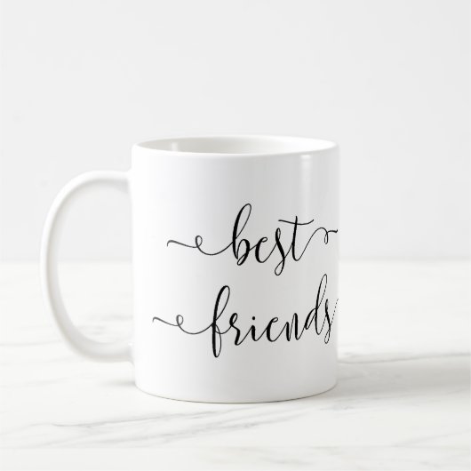 Mug besties cadeaux d'anniversaire cadeau de fête d'am (Gauche)