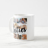 Mug BESTIES, Collage de photos & Noms | BFF (Devant gauche)