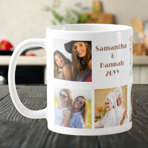 Mug Besties Forever, BFF 8 Photo personnalisée & Coeur