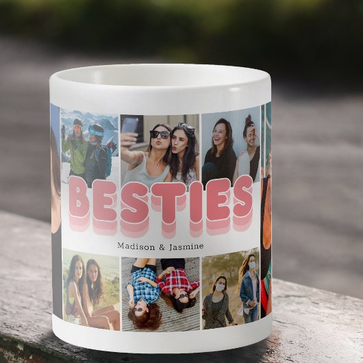 Mug Besties Meilleur ami Collage photo