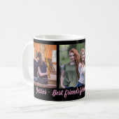 Mug Besties Meilleur Collage De Photos Pour Toujours 3 (Devant gauche)