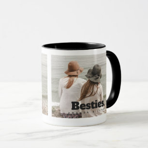 Mug Besties Nom de l'amitié et un café photo