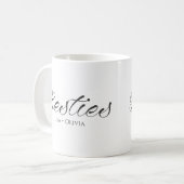 Mug Besties Nom personnalisé Meilleur ami (Devant gauche)
