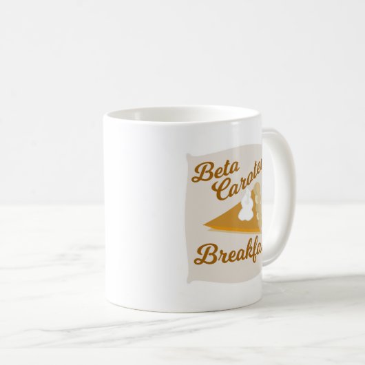 Mug Beta Carotène Petit déjeuner Citrouille Pie Love (Devant droit)