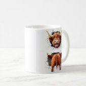 Mug Bétail 3D comique Highland (Devant droit)