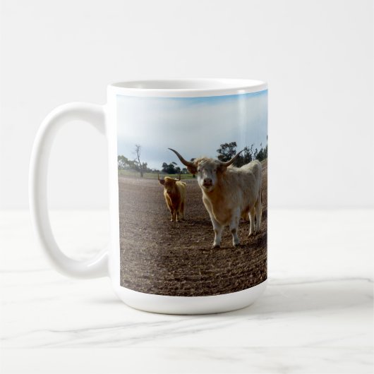 Mug Bétail sur la perte : Highland Cows Blé Heist (Gauche)