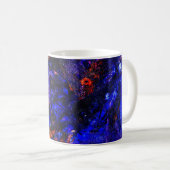 Mug Bête bleue Courir le feu (Devant droit)