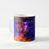 Mug Bête bleue Courir le feu (Devant gauche)