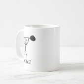 Mug Bête de gym exercice de musculation drôle forme ph (Devant gauche)