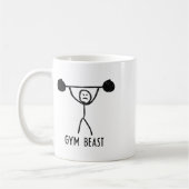 Mug Bête de gym exercice de musculation drôle forme ph (Gauche)