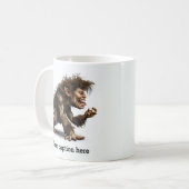 Mug Bête intérieure déchaînée tôt le matin (Devant gauche)