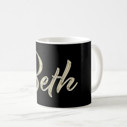 Mug Beth white gold (Devant droit)