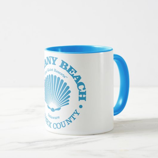 Mug Bethany Beach (coquillage) (Devant droit)