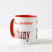 Mug Bethany Girls Nom Logo (Devant gauche)