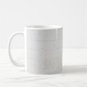 Mug béton peint blanc