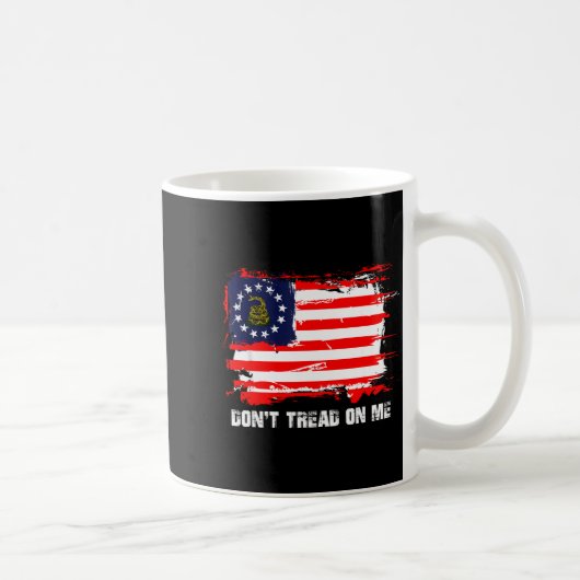 Mug Betsy Ross Flag Don't Tread Patriot On Me  (Droite)