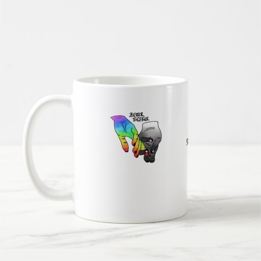 Mug Better Together Black Clean Minimal Design  (Gauche)