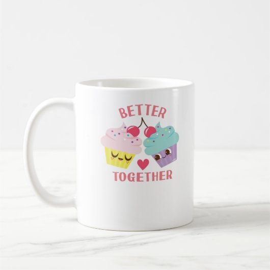 Mug Better Together Love Heartfelt Design  (Gauche)