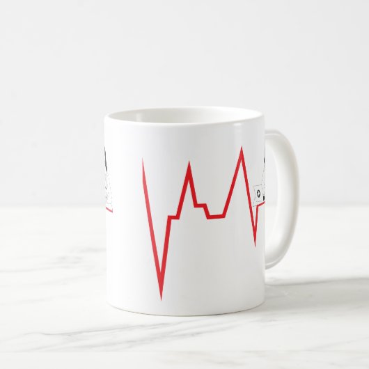 Mug Between pulse and action (Devant droit)