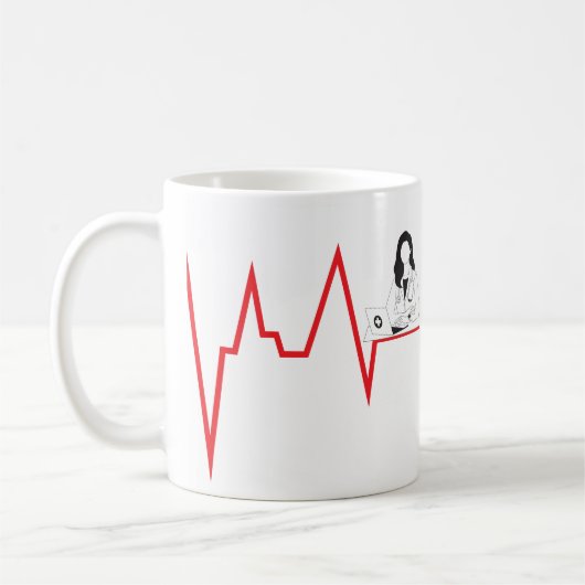 Mug Between pulse and action (Gauche)