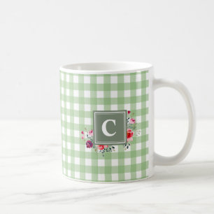 Mug Beuatiful classique de verdure tartan initial flor