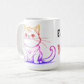 Mug Beurk les gens Oui les chats (Devant gauche)