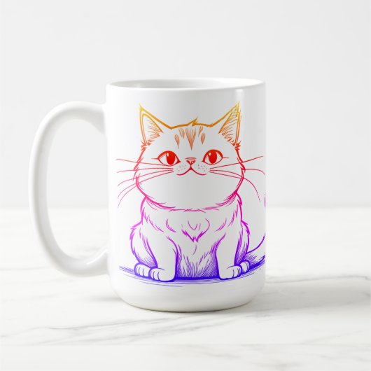 Mug Beurk les gens Oui les chats (Gauche)