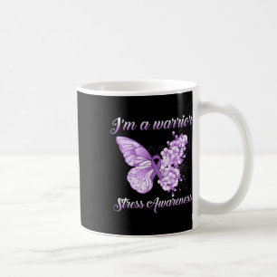 Mug Beurre à ruban de lavande Je suis un guerrier Stre
