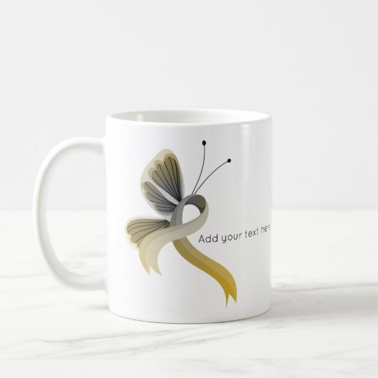 Mug Beurre à ruban pour la sensibilisation à l'or et à (Gauche)