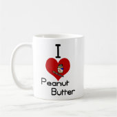 Mug Beurre d'arachide du l'amour-coeur I (Gauche)