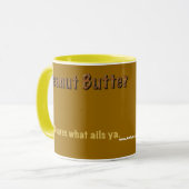 Mug Beurre d'arachide. Il traite ce qui indispose ya. (Devant gauche)