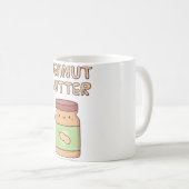 Mug Beurre d'arachide mignonne Doodé de pot (Devant droit)
