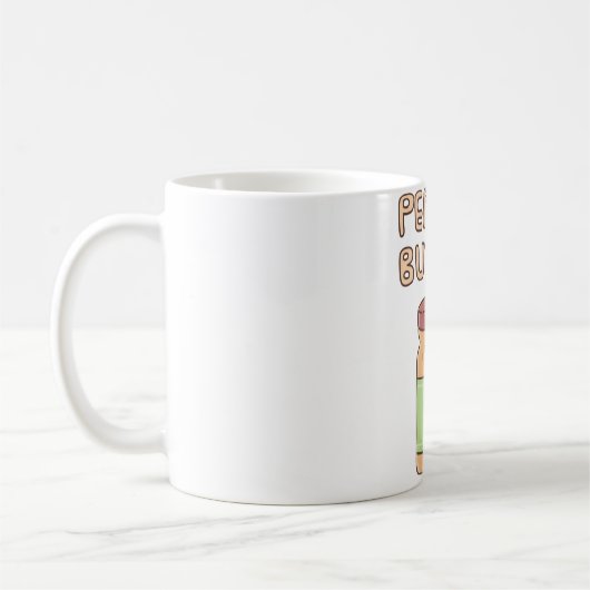 Mug Beurre d'arachide mignonne Doodé de pot (Gauche)