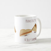 Mug Beurre d'arachide mignonne et sandwich à la gelée (Devant droit)